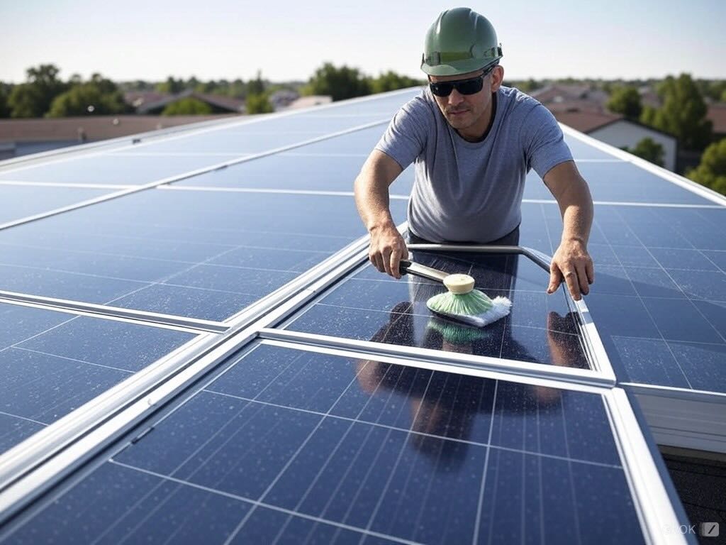 business solar panel cleaning