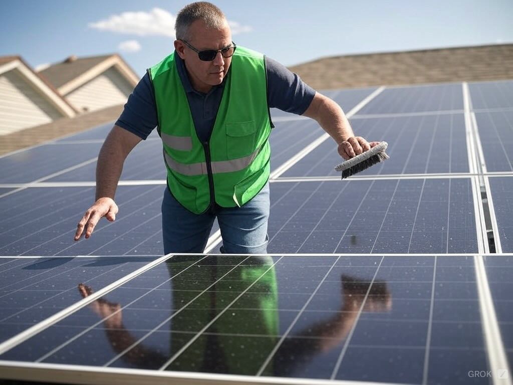 house solar panel cleaning service